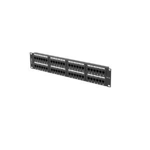 Lanberg patch panel 48 portova 2U 19" cat.5E UTP crni 95181712 - Patch panel