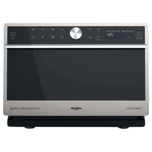 Whirlpool MWSC 9133 SX Mikrohullámú sütő, 33L, 1000W, 7 fokozat, 6TH SENSE, AutoClean