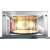 Whirlpool MWSC 9133 SX Mikrowellenherd, 33L, 1000W, 7 Leistungsstufen, 6TH SENSE, AutoClean, Innenansicht mit Grillfunktion