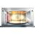 Whirlpool MWSC 9133 SX Mikrowellenherd, 33L, 1000W, 7 Leistungsstufen, 6TH SENSE, AutoClean, Innenansicht mit Grillfunktion