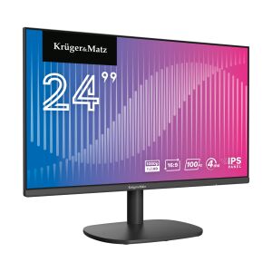 Krüger&Matz KM0198-M24 24 hüvelykes Full HD monitor ferde nézet - Krüger&Matz