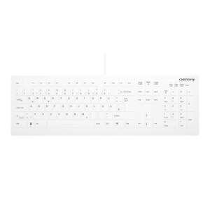 CHERRY AK-C8112 Tastatur USB QWERTY Deutsch Weiß (AK-C8112-US-W/DE)
