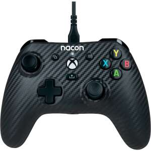 Nacon Evol-X Pro vezetékes kontroller Xbox One és Xbox Series X|S konzolokhoz, fekete szénszálas mintával - Nacon