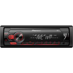 Pioneer MVH-S220DAB autórádió DAB/DAB+ támogatással, piros megvilágítással, USB-vel, Apple és Android kompatibilitással - Autóelektronika