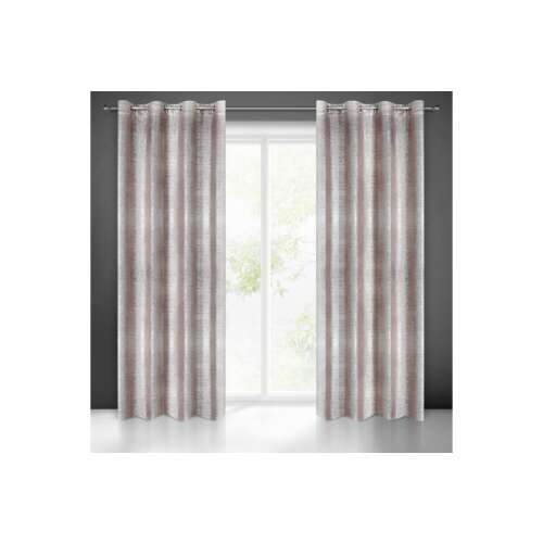 Ambi bársony sötétítő függöny púder rózsaszín/ezüst színben, 140x250 cm