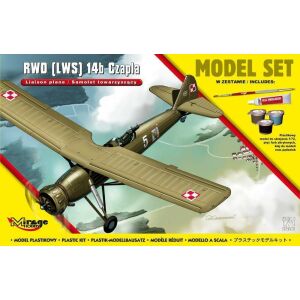 Mirage Hobby RWD-14 Czapla 1:72 Mierka Plastový Model Lietadla Stavebnica - Model, maketa