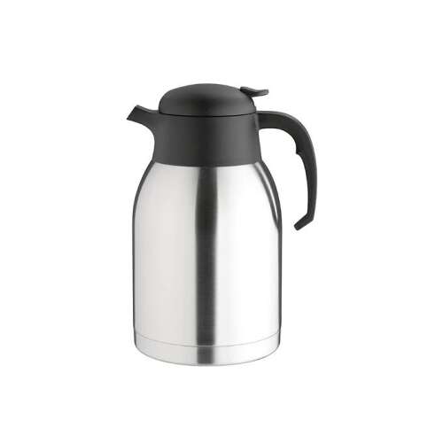  rozsdamentes acél termosz fekete kupakkal és fogantyúval, 1500ml űrtartalommal - Termosz és italtartó