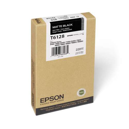 Epson T6128 Matt fekete tintapatron Epson Stylus Pro 7400, 9400, 7450, 9450, 7800, 9800, 7880, 9880, 78800, 9880C nyomtatókhoz