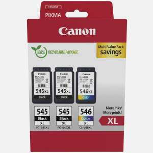Canon PG-545XL / CL-546XL Ink Cartridge Multipack, 2 Black, 1 Color - Canon Ink cartridge