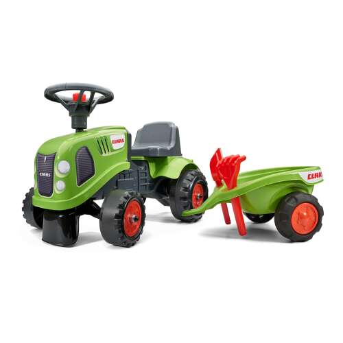 Falk: Baby Claas traktor bez pedala, s prikolicom i dodacima - zeleno 95184687