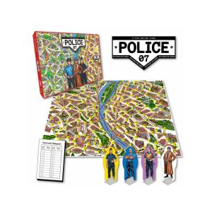 Društvena igra POLICE 07 10. obljetnica: Ploča za igru, kutija, figure likova i list s rezultatima. - Igračka