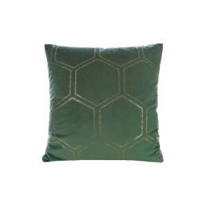 Eurofirany Bársony Párnahuzat - Méhsejt Minta - Sötétzöld - 45x45 cm