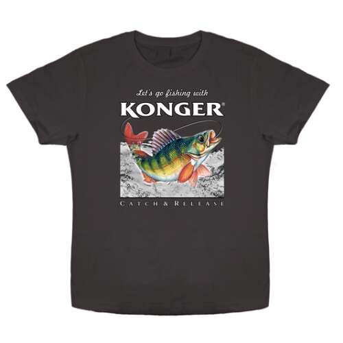 Konger t-shirt perch grey size xl