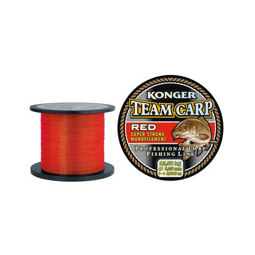 Konger team carp color red 0.28mm/600m