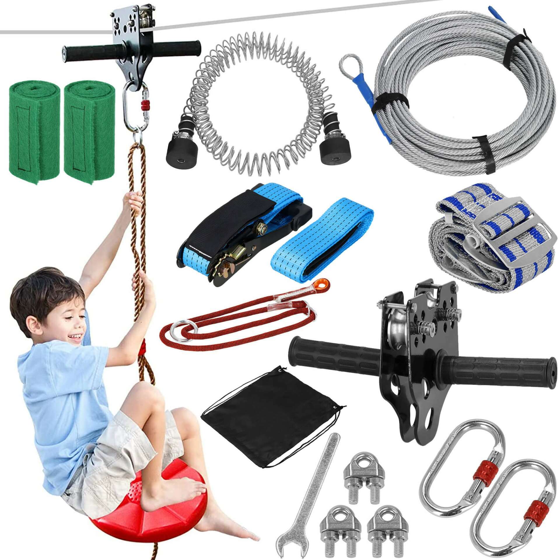 Springos kötél leereszkedő készlet