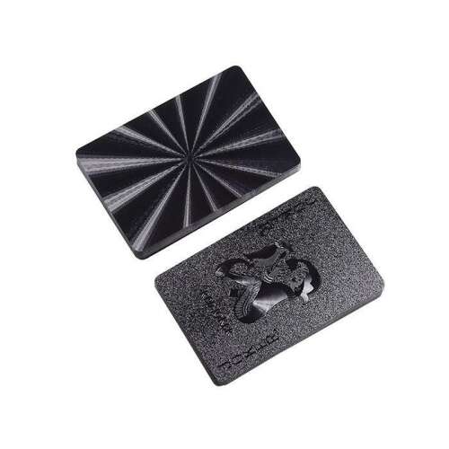 Fekete műanyag játékkártya