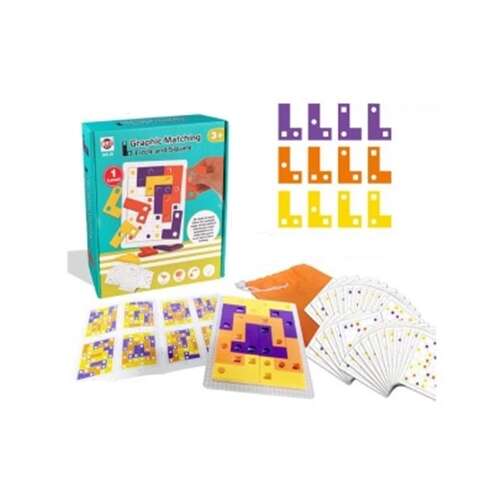 Tetris puzzle + kártyák kirakós játék