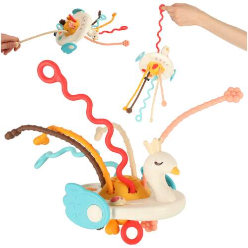 Montessori szenzoros csipegető játék babáknak hattyú
