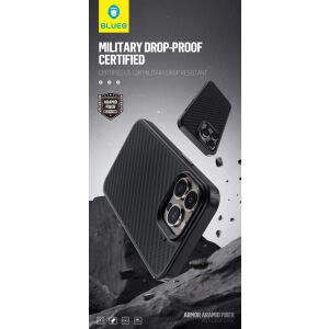 Blueo Armor Aramid Fiber Samsung S23 Ultra Tok - Ütésálló, Katonai Tanúsítvánnyal - Blueo