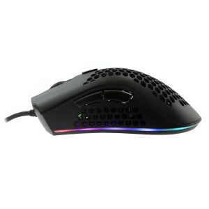 Oldalnézet a Baracuda CORAL-B gamer egérről RGB világítással - Barracuda