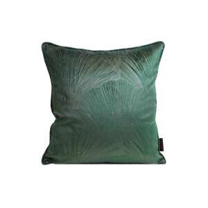 Goja Pierre Cardin sötétzöld bársony párnahuzat ventilátor mintával, 40x40 cm - Pierre Cardin