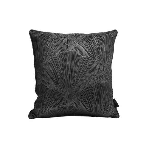 Goja Pierre Cardin fekete bársony párnahuzat ventilátor mintával