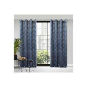 Pierre Cardin Goja bársony sötétítő függönyök gránátkék színben, 140x250 cm, csillogó mintával - Pierre Cardin