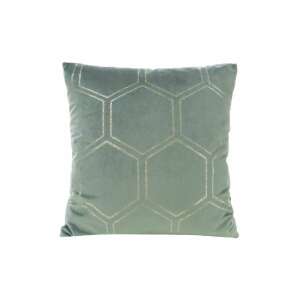 Eurofirany Bársony Párnahuzat - Méhsejt minta - Menta - 45x45 cm