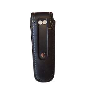 Fekete bőr övcsatolt zsebkés tok - Zsebkés tok & Bicskatok
