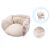 Beige cushion for rope hanging chair, replacement cushion.