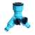 Cellfast Csapos 2 utas vízfolyam elosztó IDEAL, blue water splitter for two hoses