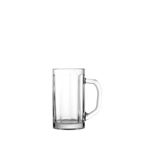 Nicol 500ml sörös korsó, üveg sörös korsó, sörözőpohár füllel