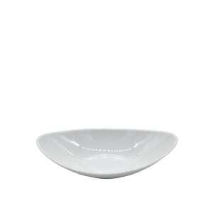 Fehér ovális tál, 24 cm - Kínáló tál