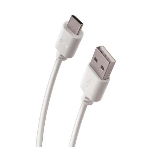 Forever USB-C Kábel - 1m, 2A, Fehér