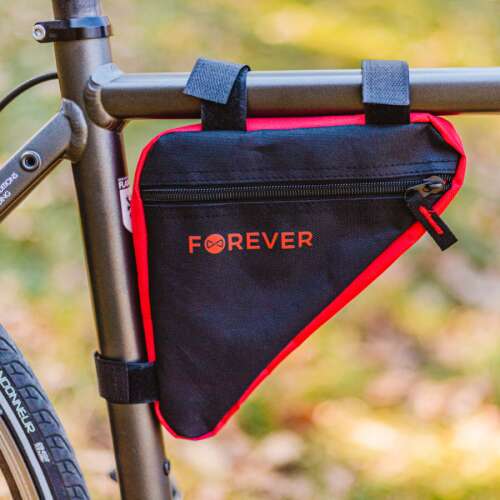 Kerékpárvázas biciklis táska FB-100 fekete-piros