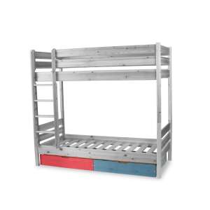 Leo emeletes ágy ágyneműtartó fiókokkal - Ágyneműtartó