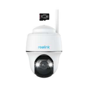 Камера за наблюдение Reolink Argus PT, Със слънчев панел, WIFI, батерия, Нощно виждане, Слот за Micro SD карта, 1080p Full HD резолюция