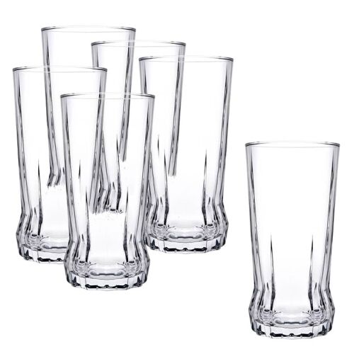 Pasabahçe Gaia üdítős pohár készlet, 6 darab, 285 ml