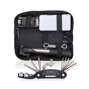 Bicycle Gear 14-teiliges Fahrradwerkzeug-Set mit am Rahmen montierter Tasche - Dunlop