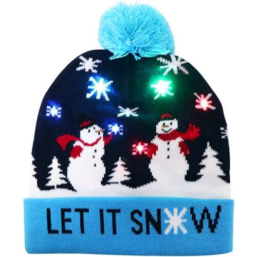 Christmas Gifts LED-es Karácsonyi sapka - Let it snow