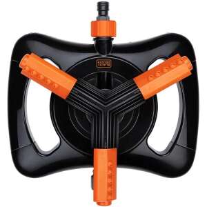 Black+Decker 3 ágú köresőztető, kert locsoló, gyep locsoló, állítható lefedettség, víz locsoló, forgó locsoló, gyep öntözés, kert öntözés - Esőztető és locsoló