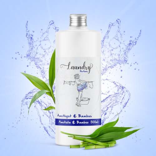 DellArt Laundry Perfume Amethyst & Bambus, 500ml concentrated laundry fragrance for a long-lasting fresh scent