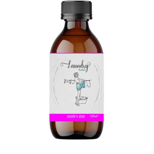 DellArt Perfum do prania, 125ml, Violeta & Rosa, skoncentrowany zapach do prania dla długotrwałego świeżego zapachu
