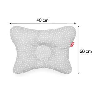 Scamp Little Stars laposfejűség elleni párna babáknak, szürke fehér csillagokkal, 40cm x 28cm - Scamp