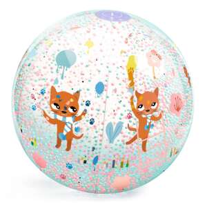Djeco Chamalow inflatable ball 35 cm, cat paw print design - Inflatable Toy & Beach Toy
