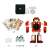 Djeco Do It Yourself Robot Clock kit, includes all the parts you need to build a robot clock