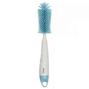 Béaba szilikon cumisüveg tisztító kefe, kék, cumisüvegek és kiegészítők tisztításához - Beaba