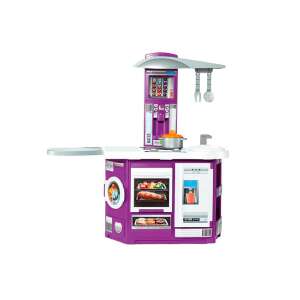 Fialová hracia kuchynka Molto Cook'n Play pre deti s rúrou, sporákom, chladničkou a drezom - Detské kuchyne & Hračkárske kuchyne