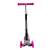 Pepita foldable three-wheeled scooter with LED wheels, adjustable handlebar height, pink
