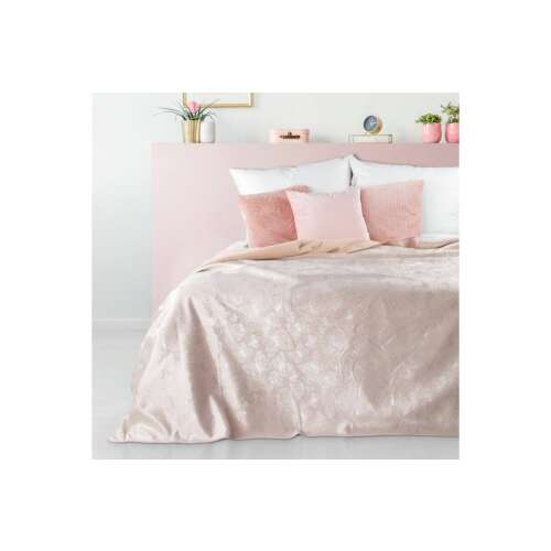 Layla bársony ágytakaró Pasztell rózsaszín 220x240 cm 39556943